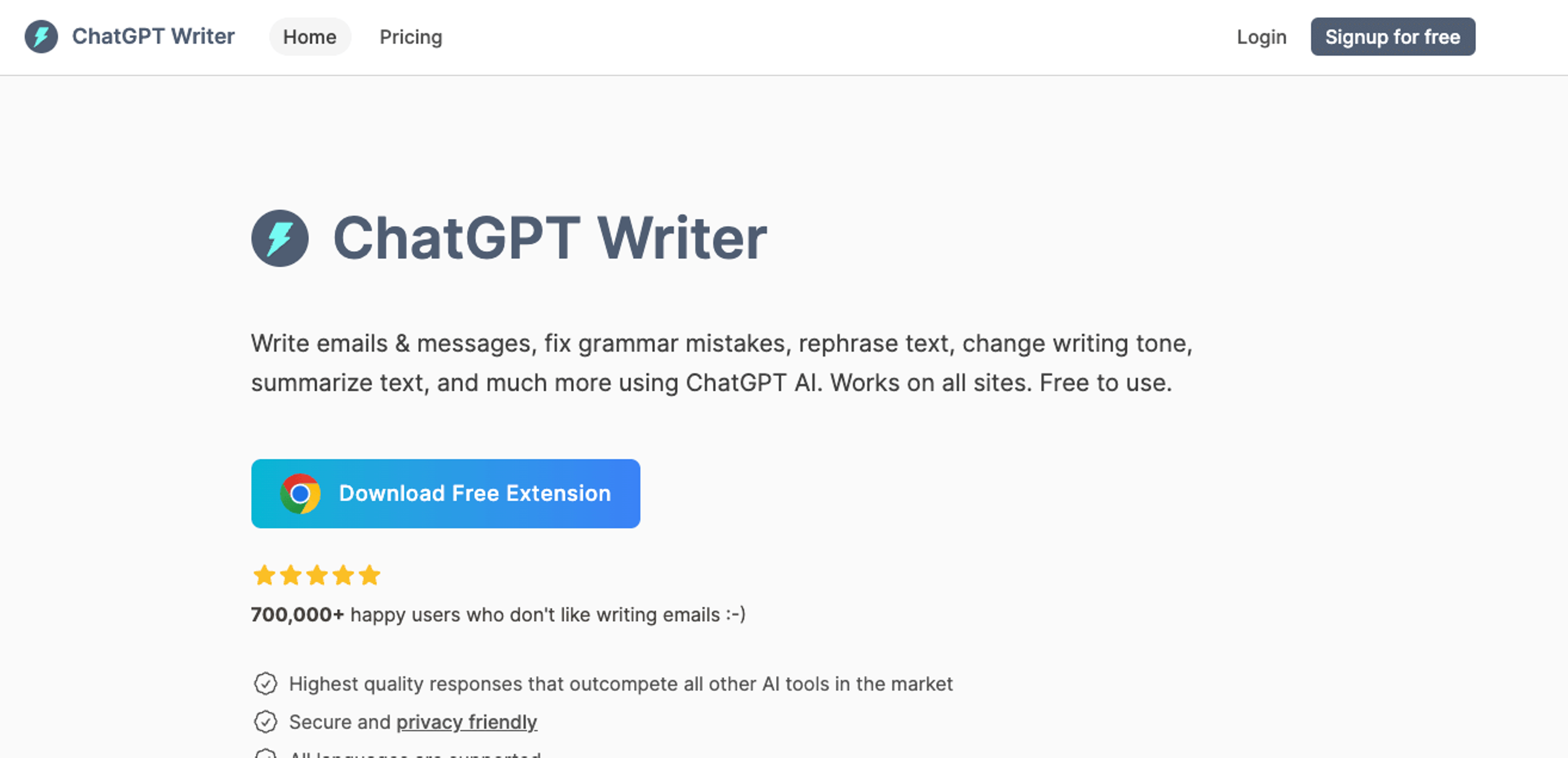 Cover Image for Chrome Extension Using ChatGPT To Help Write Emails Generates Full-Time Income