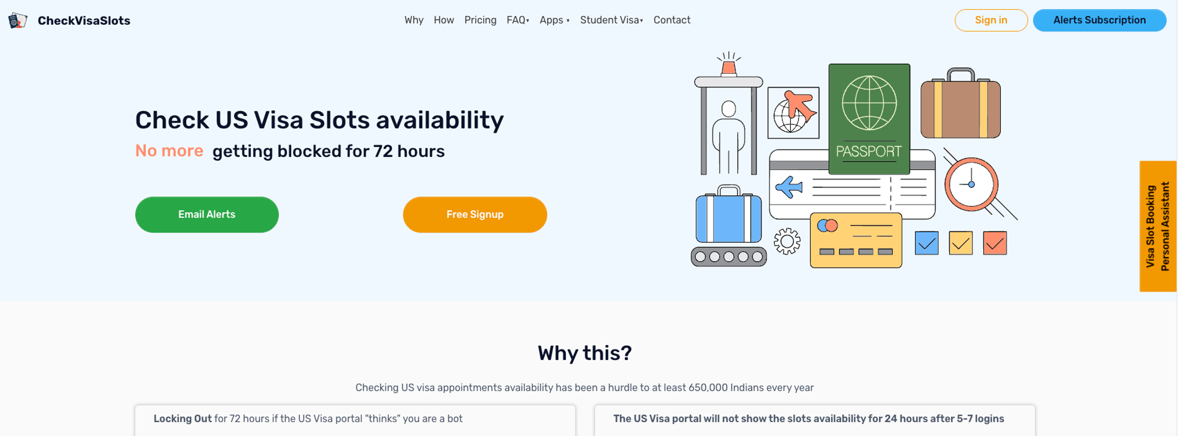 Cover Image for Chrome Extension Checking US Visa Availability Generates $500+ Per Month