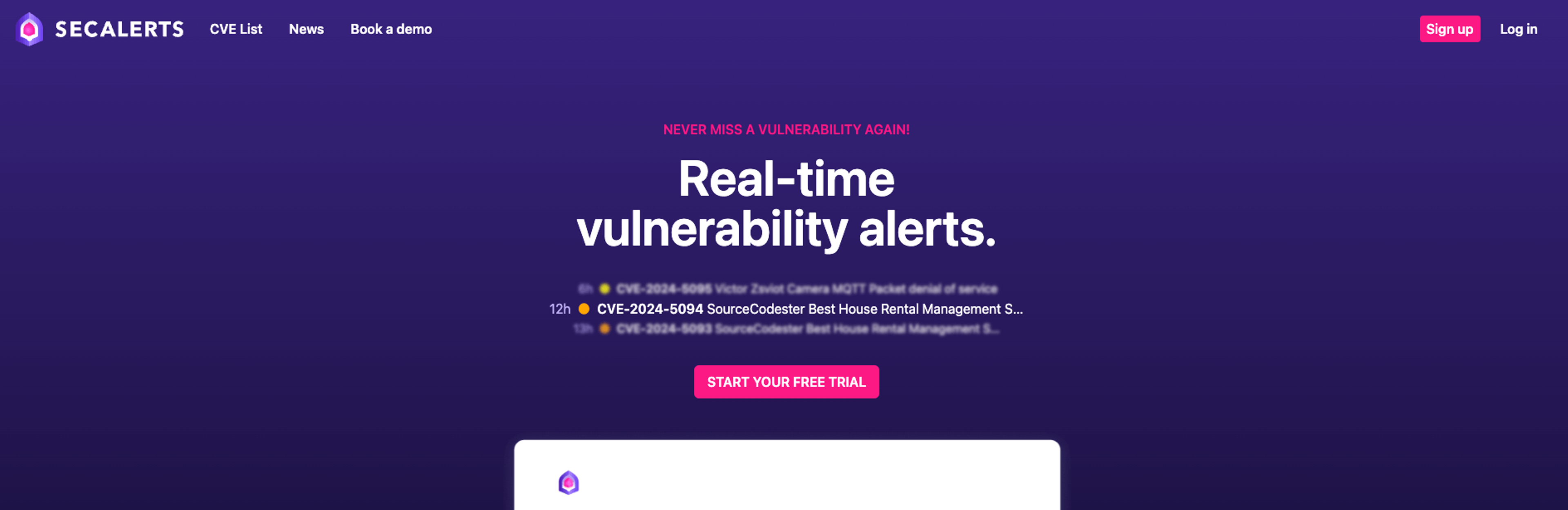 Cover Image for Web App To Alert Software Security Vulnerabilities Generates $500+ Per Month